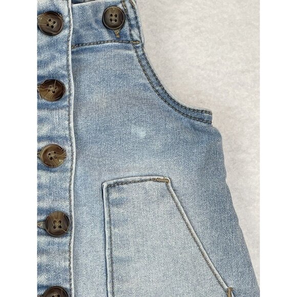 Wonder Nation Demineralization Girls SZ 12M Overall Jumper Dress - Picture 5 of 8